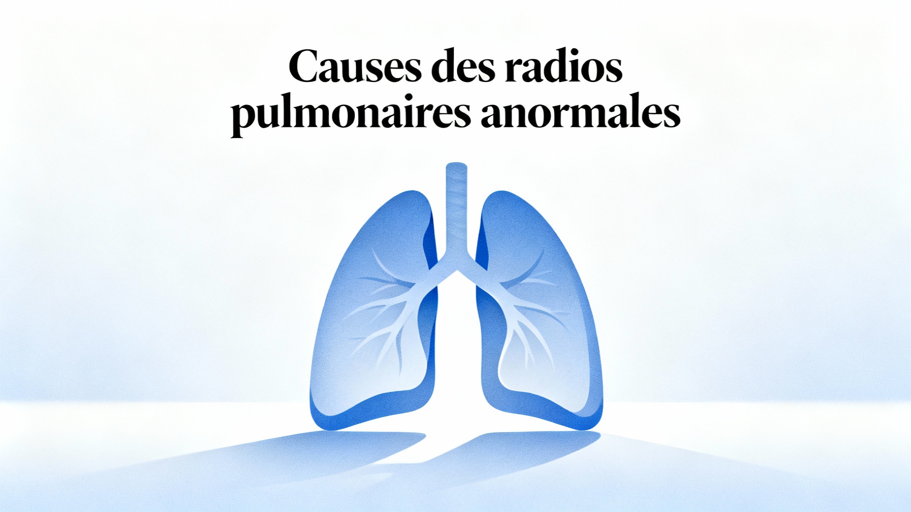 Comprendre la radio pulmonaire anormale : causes et traitements 1 Causes des radios pulmonaires anormales
