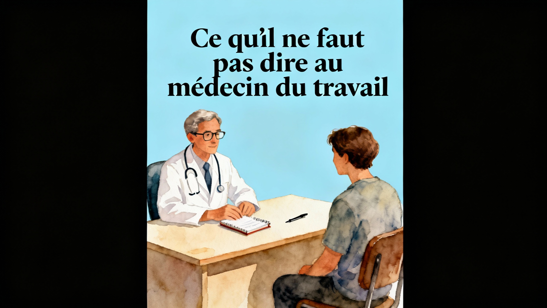Ce qu'il ne faut pas dire au médecin du travail