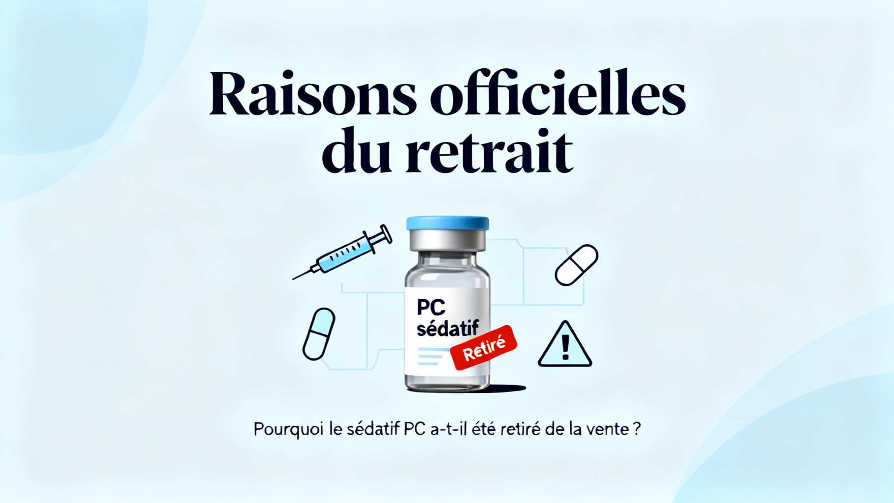 Raisons officielles du retrait