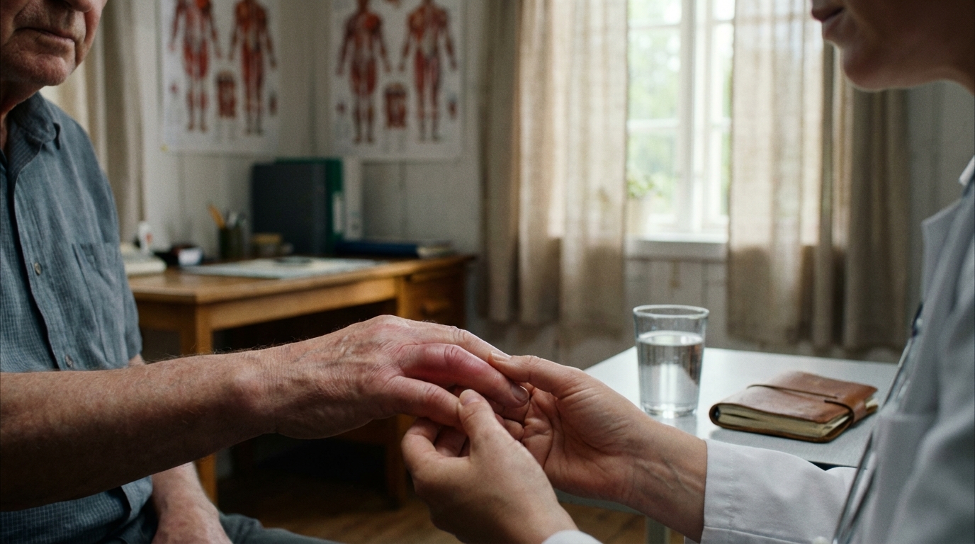 Comprendre le doigt gonflé et du mal à le plier