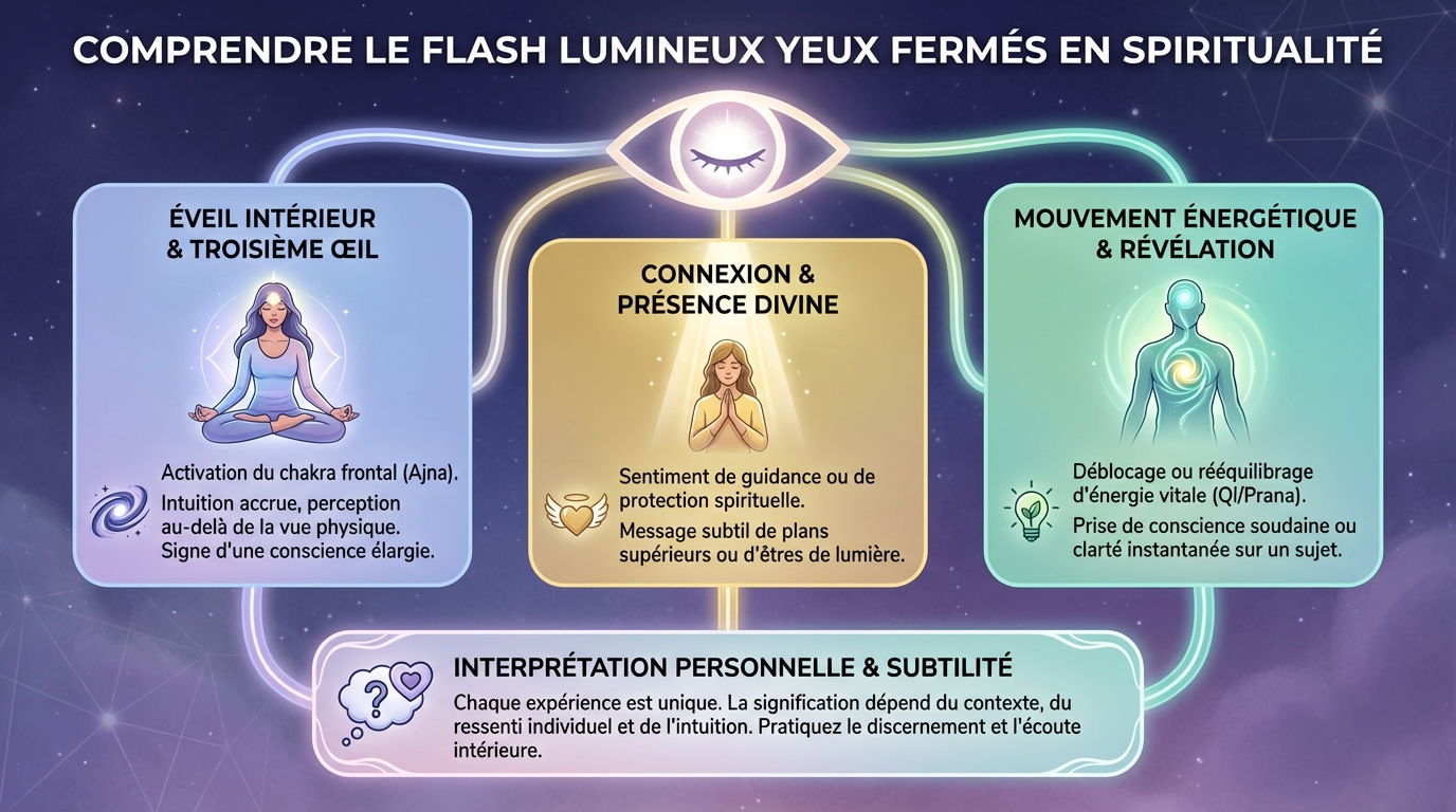 Significations spirituelles des flashes lumineux