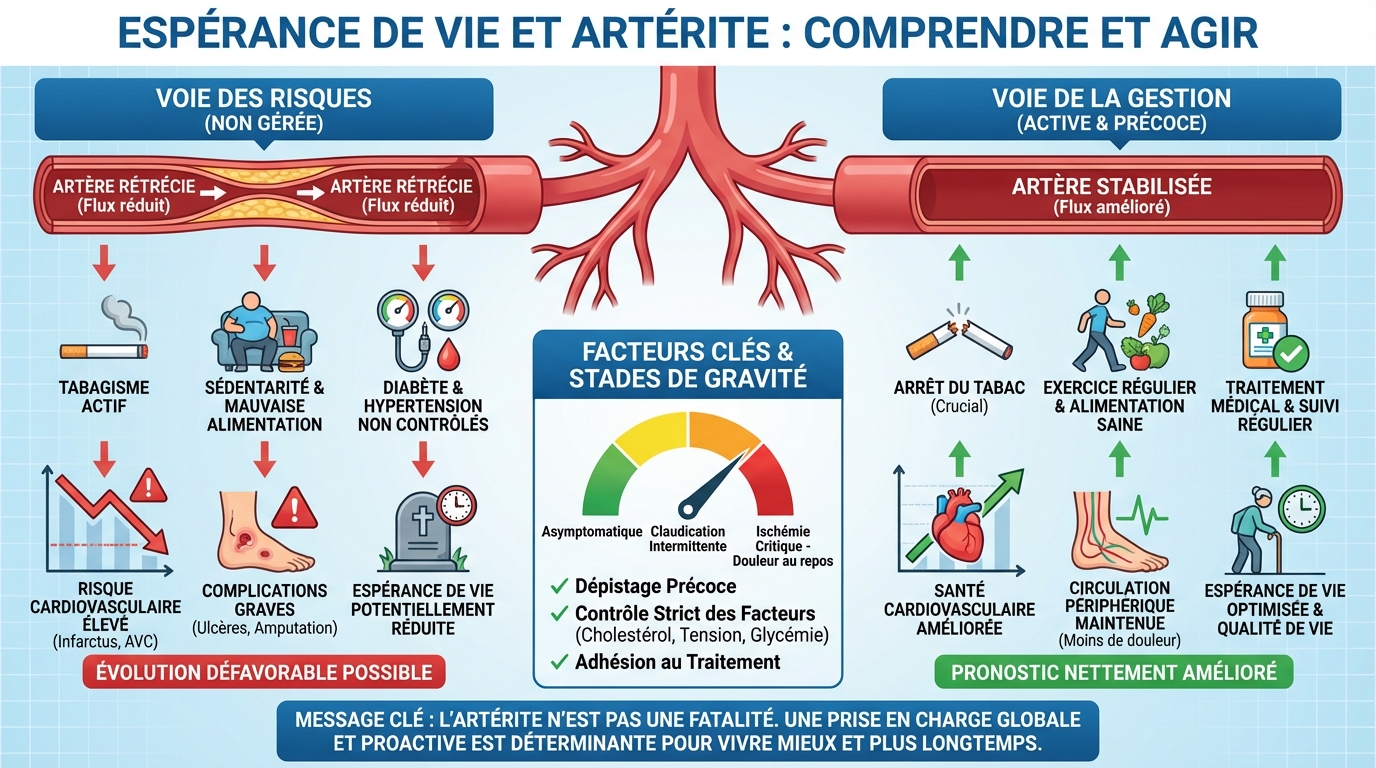 Espérance de vie avec une artérite
