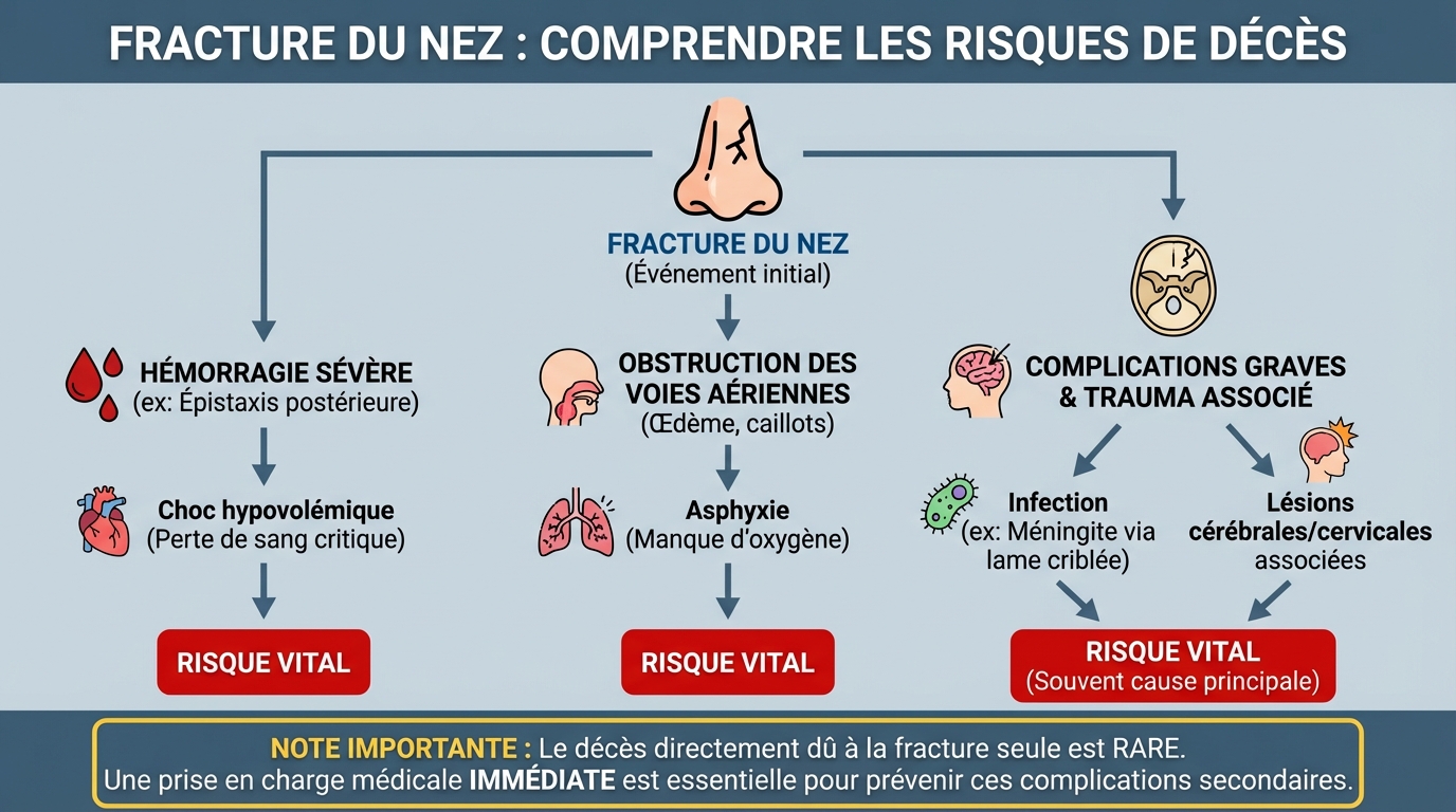 Les risques associés à une fracture du nez