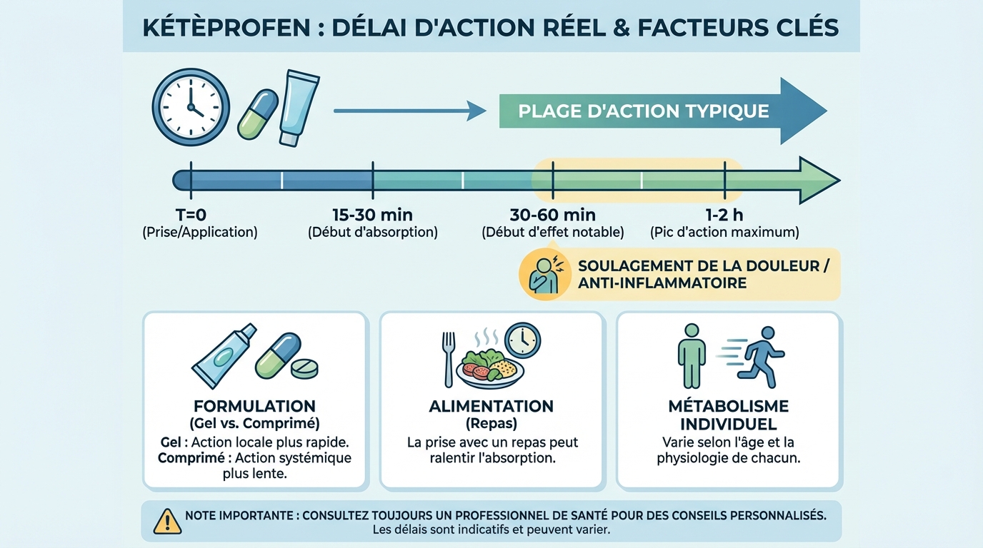 Facteurs influençant l'efficacité du kétoprofène