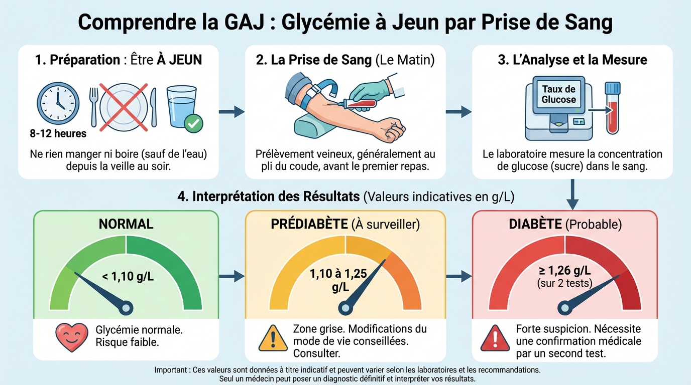 Interprétation des résultats de la GAJ