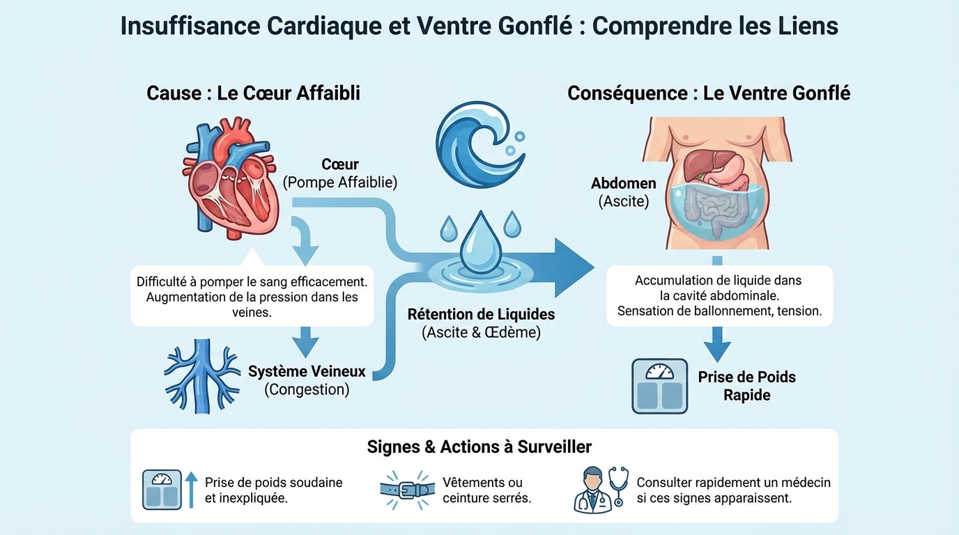 Symptômes associés à l'insuffisance cardiaque