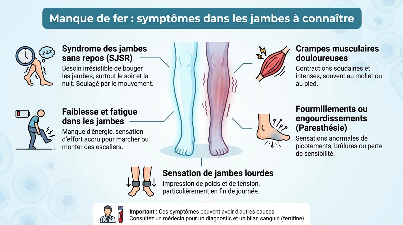 Causes du manque de fer