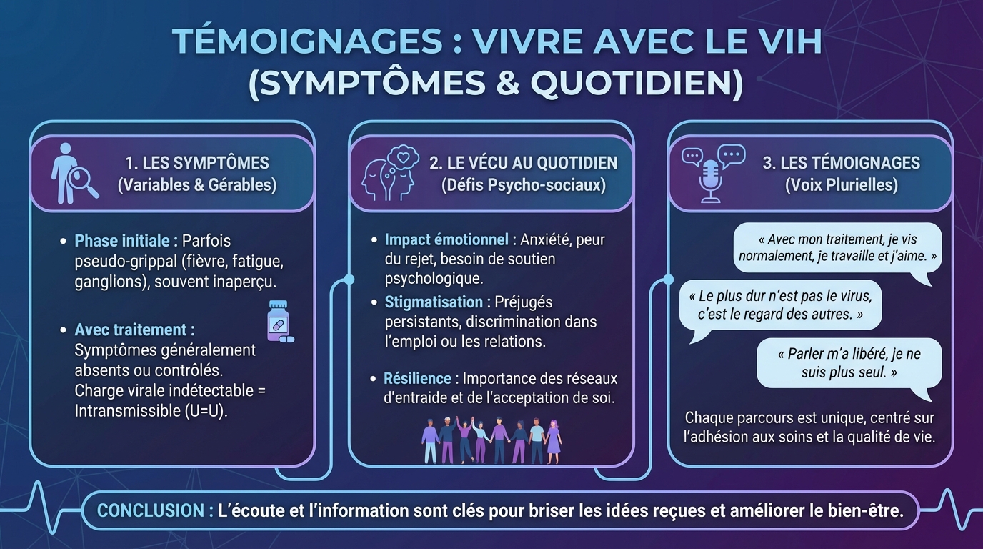 Symptômes et primo-infection
