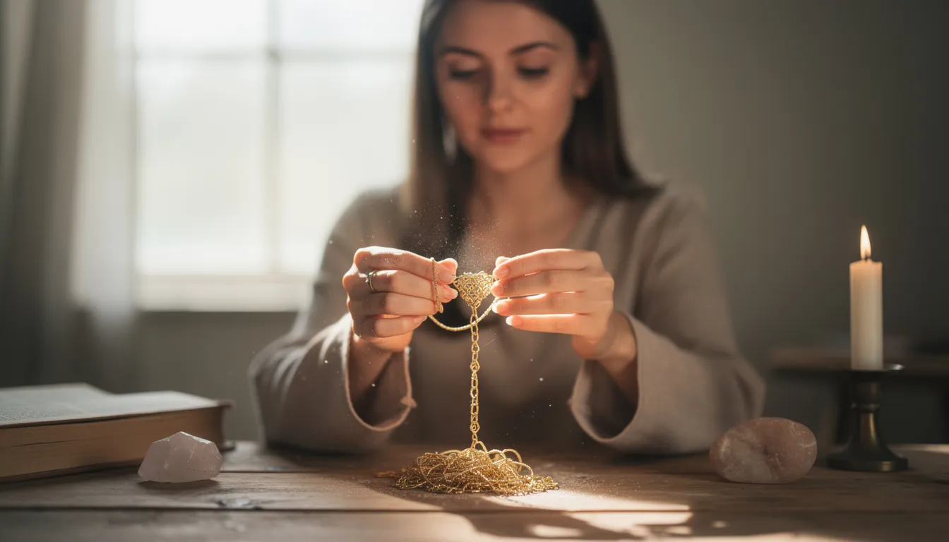 Collier qui s'emmêle : signification spirituelle révélée