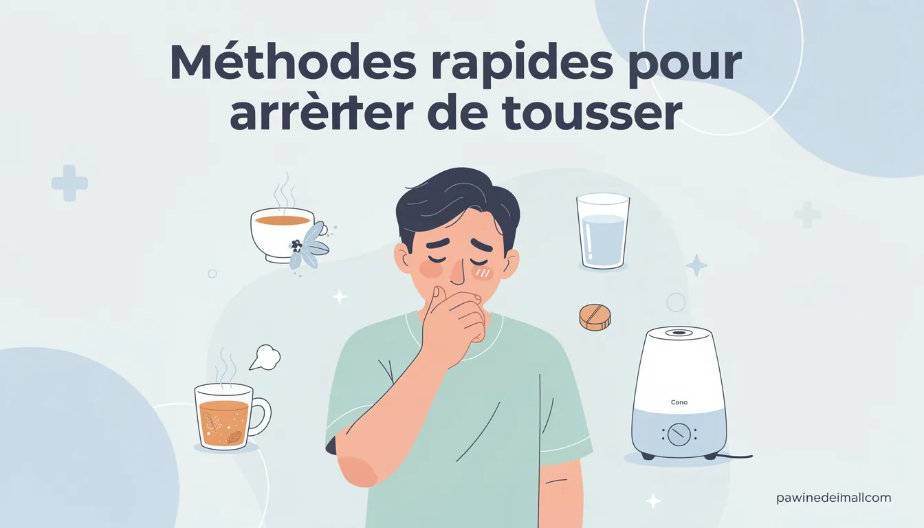 Méthodes rapides pour arrêter de tousser