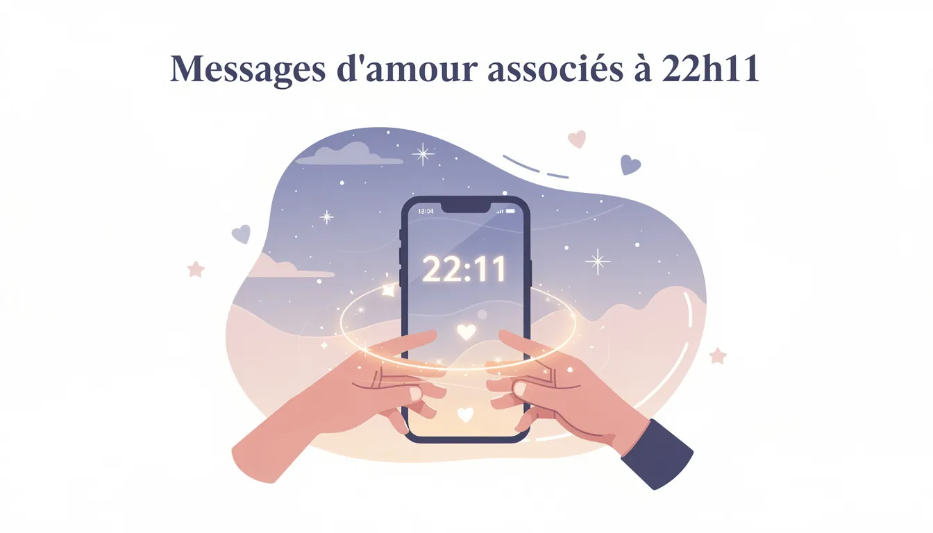 Messages d'amour associés à 22h11