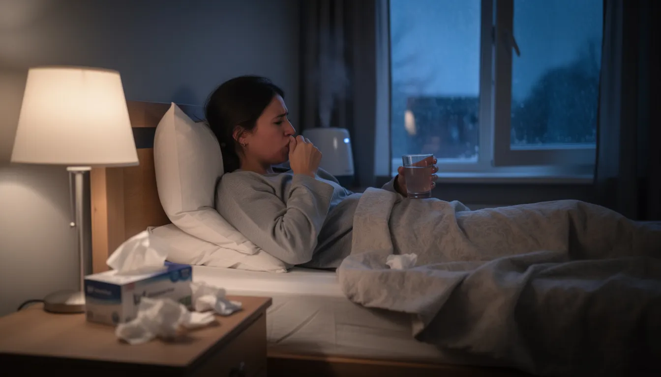 Impossible de dormir tellement je tousse : que faire ?